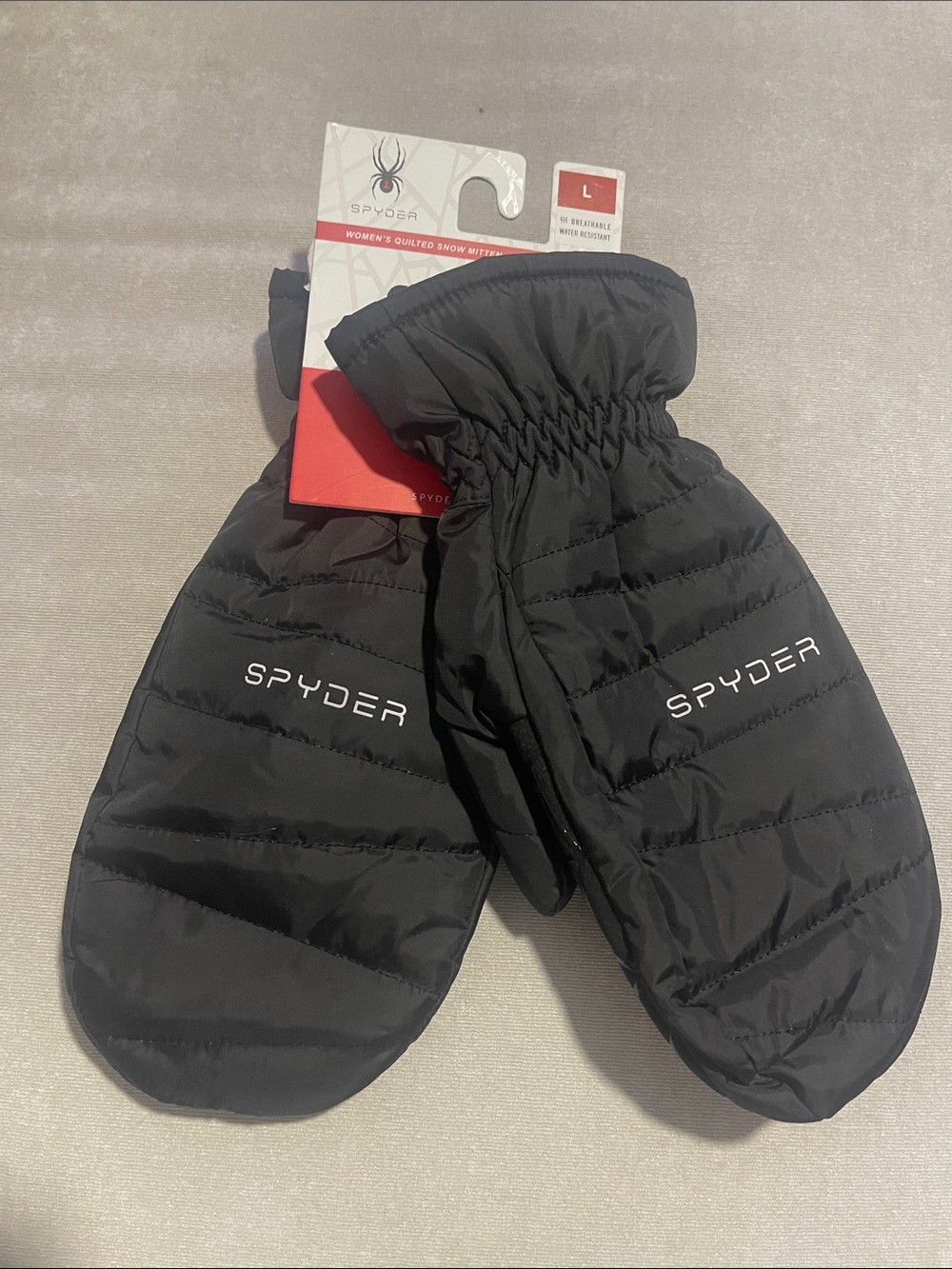 ❤️NEW!!!❤️ Spyder Women's Quilted Snow Mittens - Black